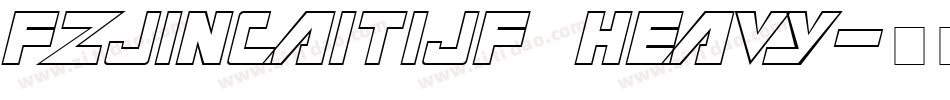 FZJinCaiTiJF Heavy字体转换